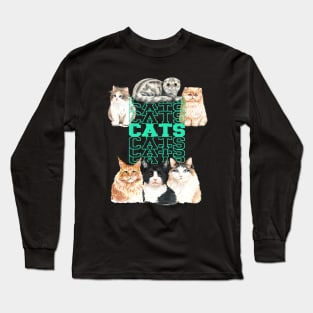 Clowder of Cats Long Sleeve T-Shirt